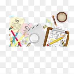 千库网免费文化办公用品PNG图片下载指南